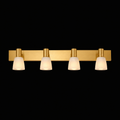 Quartet Glow Brass Bathroom Mirror Wall Light