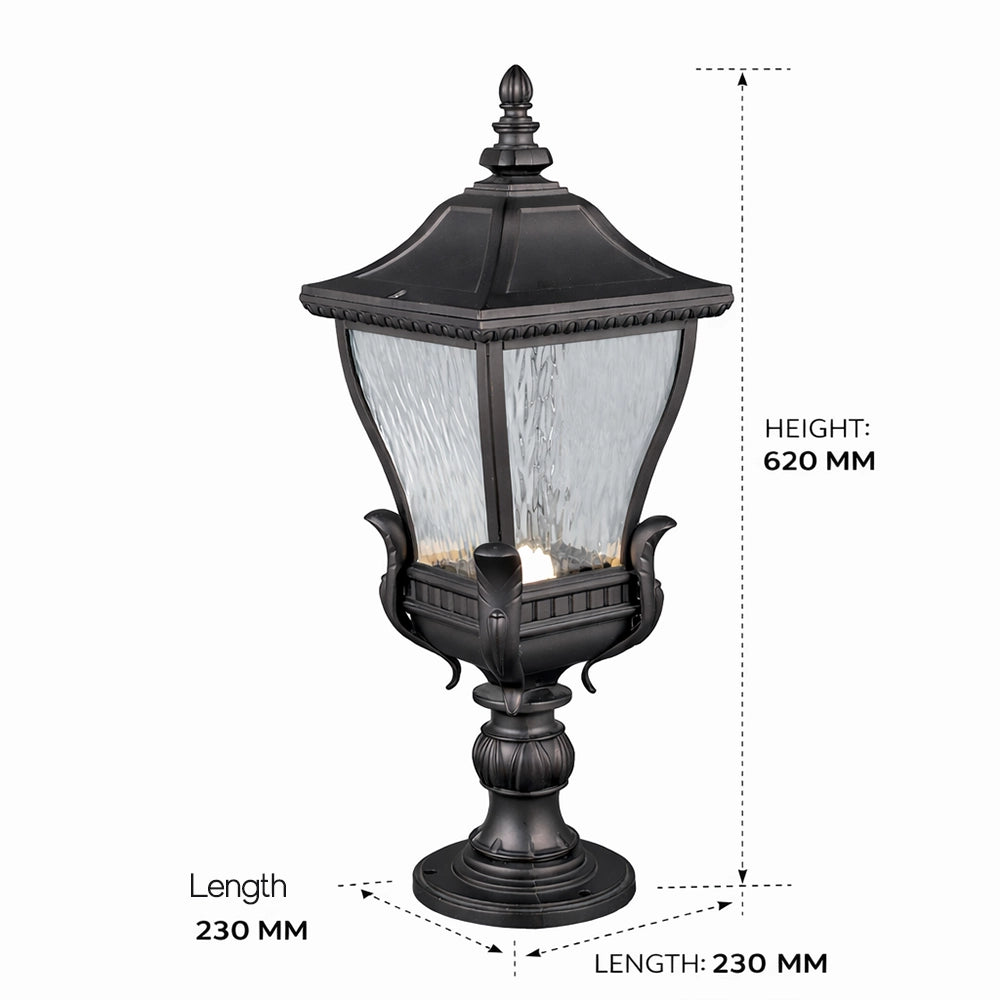 RegalCrown Gate Pillar Lantern Light