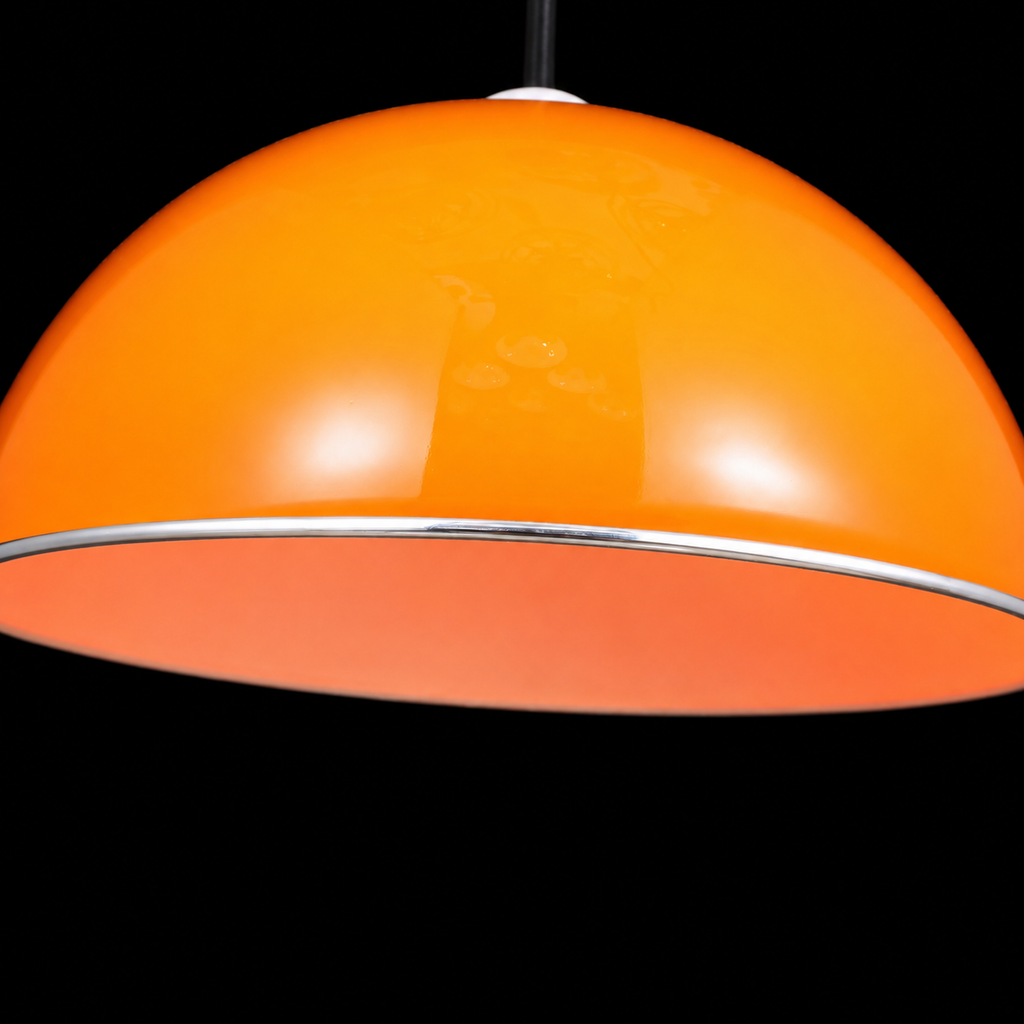 Citrus Glow Vibrant Domed Pendant Light