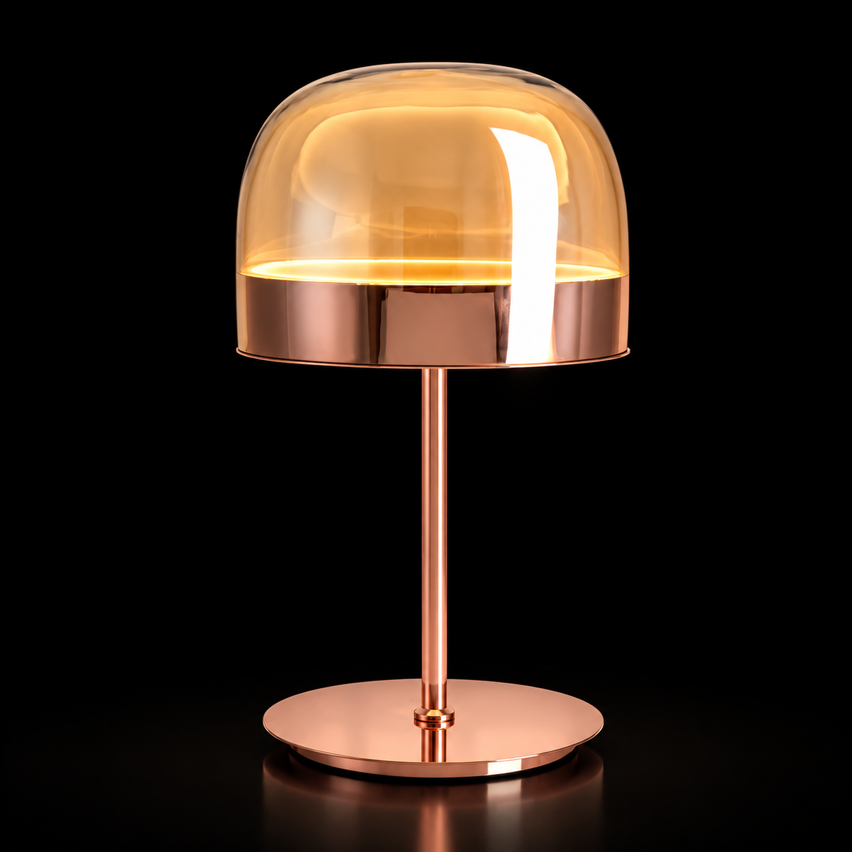 Pink Champagne Glass Table Lamp