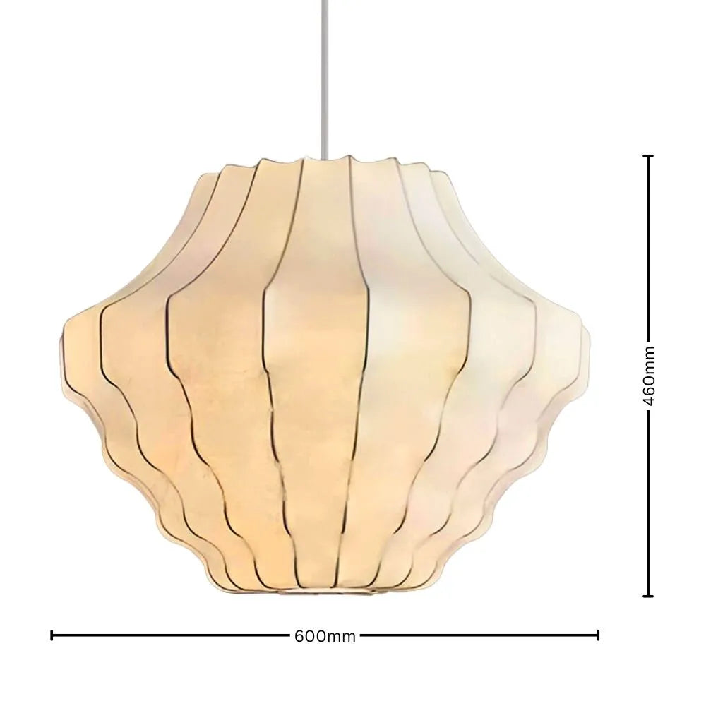 Artistic White Cloud Silk Pendant Light