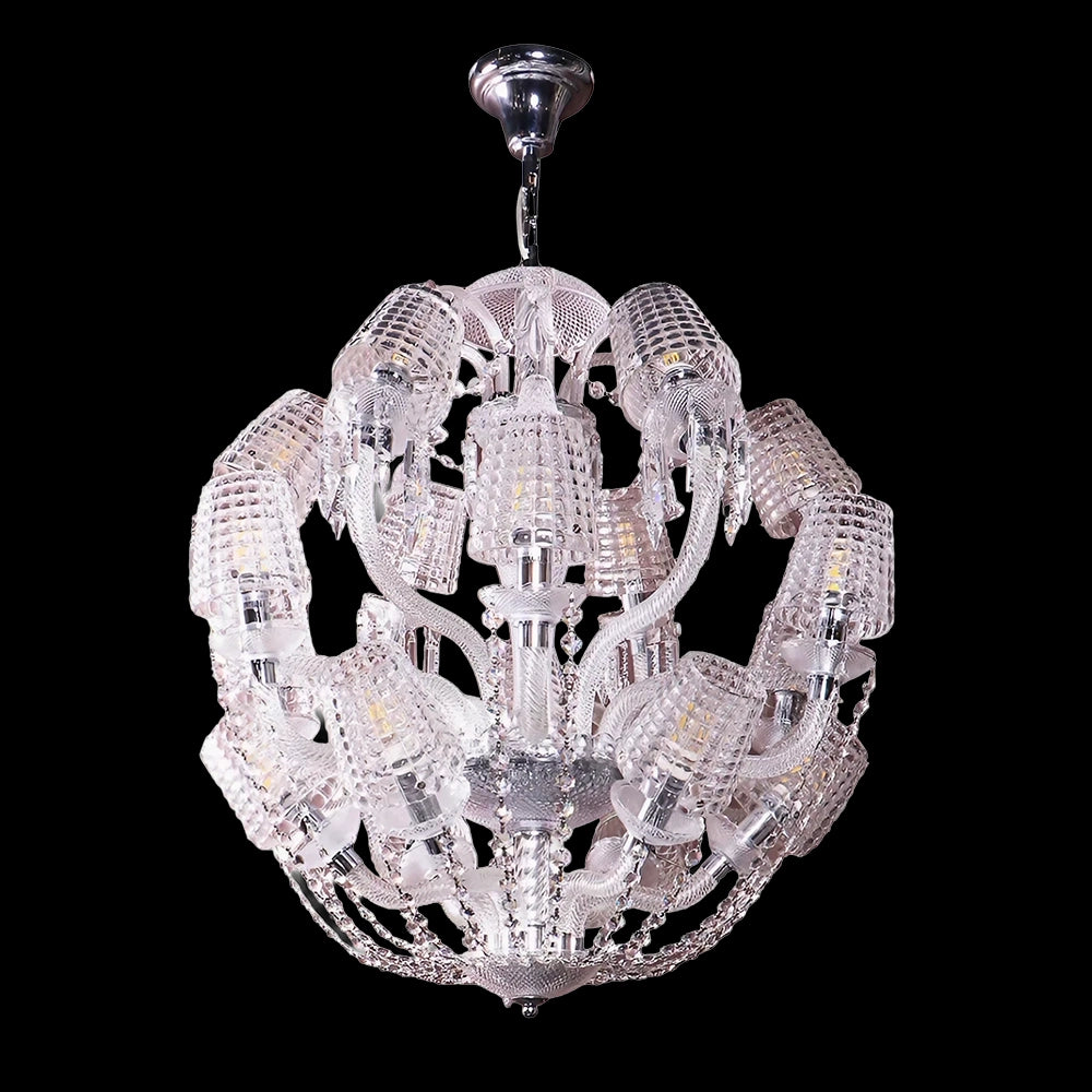 AuraSphere Crystal Luxury Modern Round Chandelier