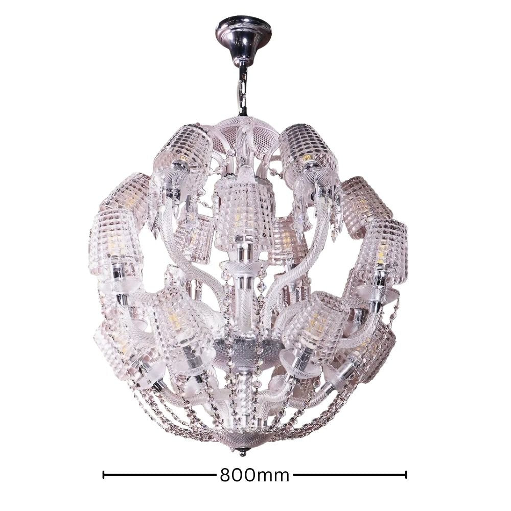 AuraSphere Crystal Luxury Modern Round Chandelier