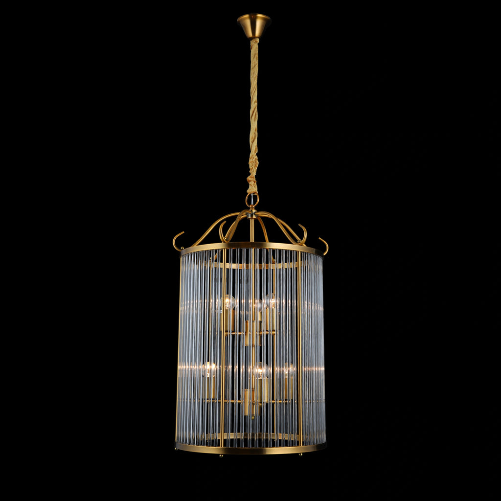Aurelia Rods Contemporary Vertical Chandelier