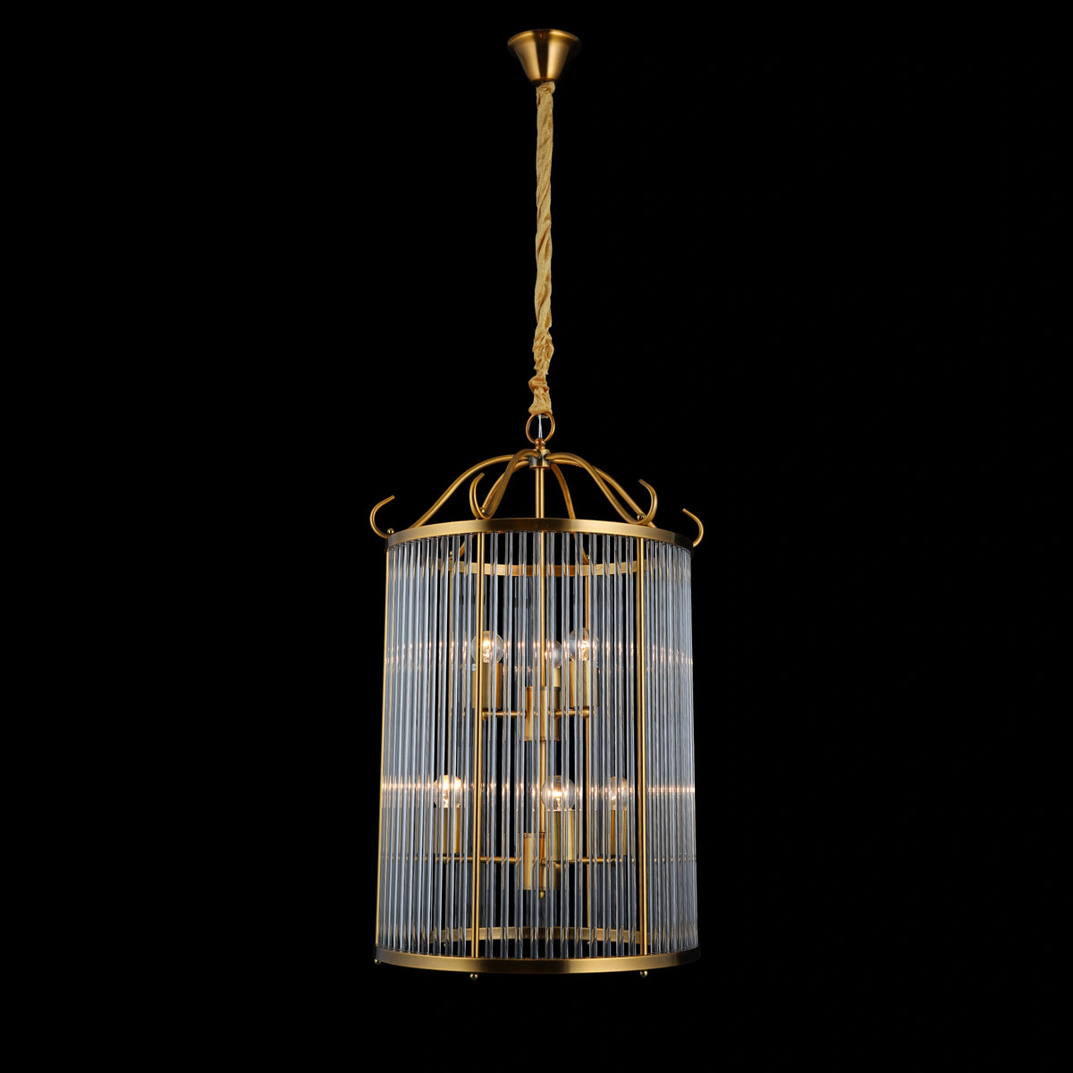 Aurelia Rods Contemporary Vertical Chandelier