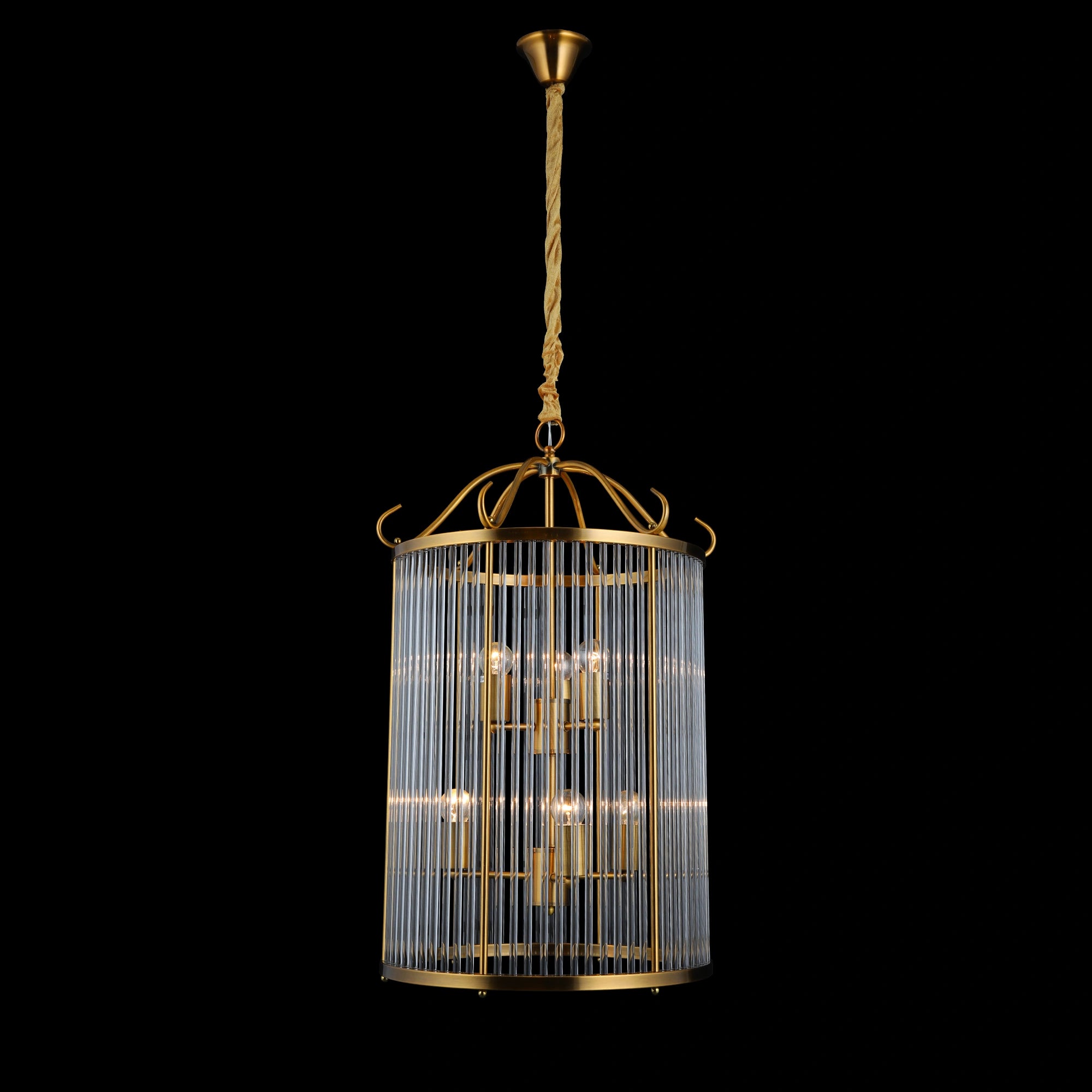 Aurelia Rods Contemporary Vertical Chandelier