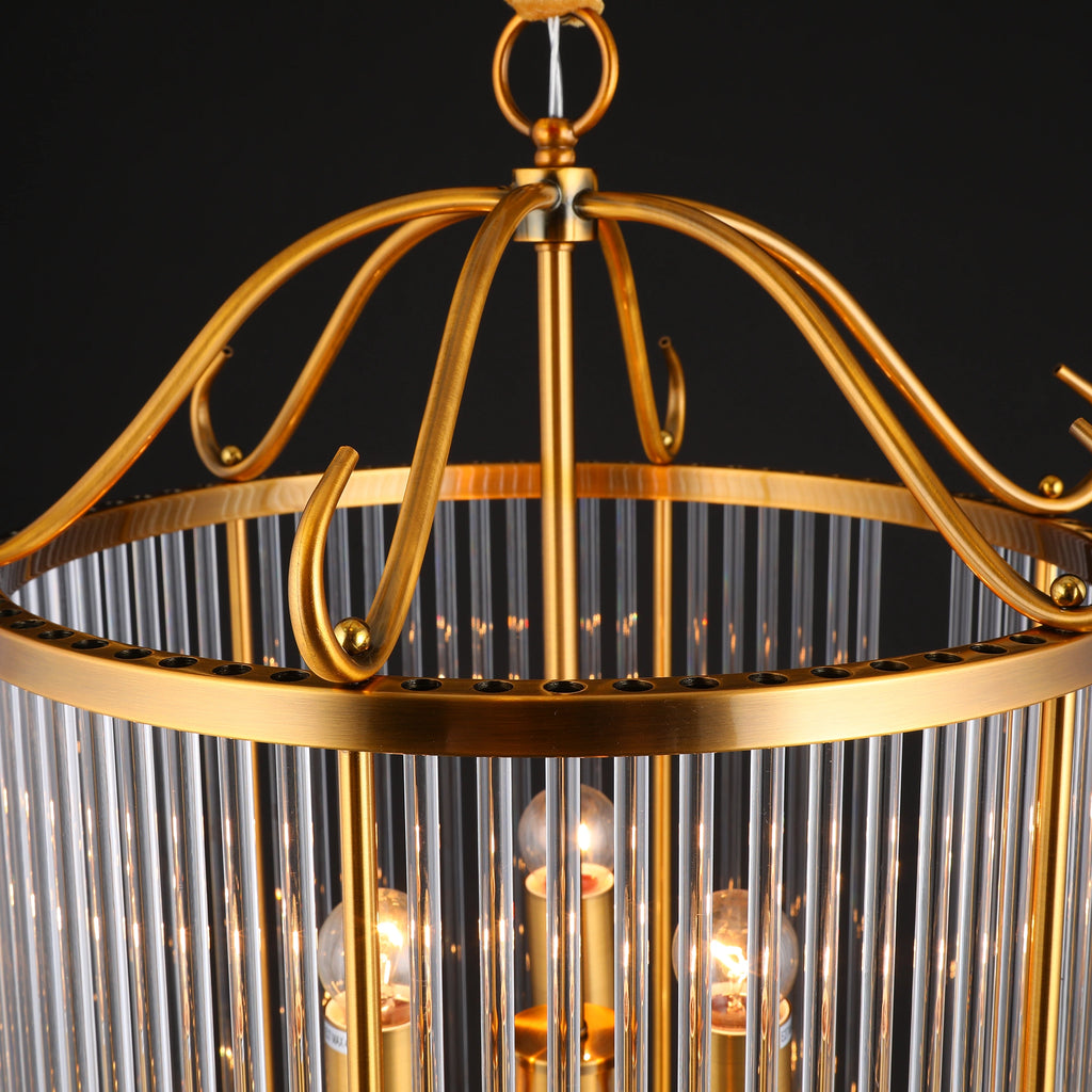 Aurelia Rods Contemporary Vertical Chandelier