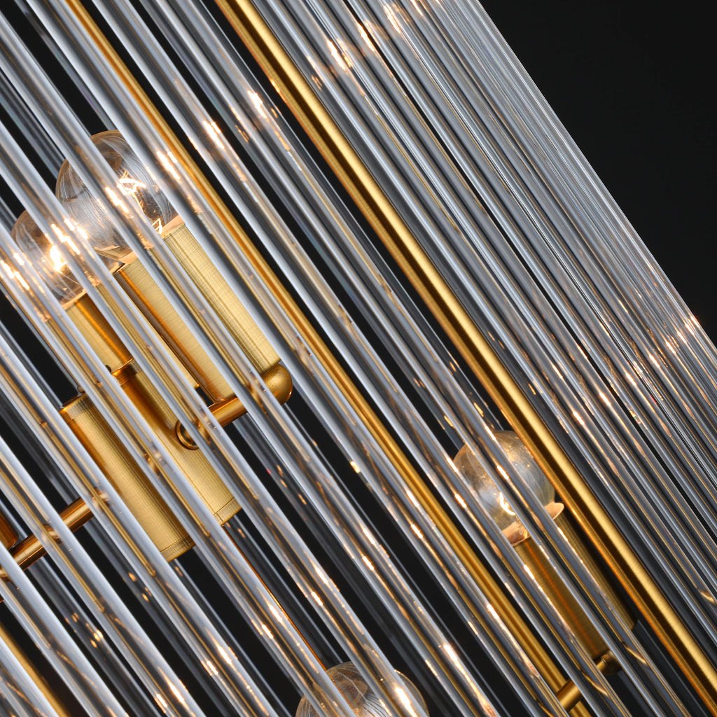Aurelia Rods Contemporary Vertical Chandelier