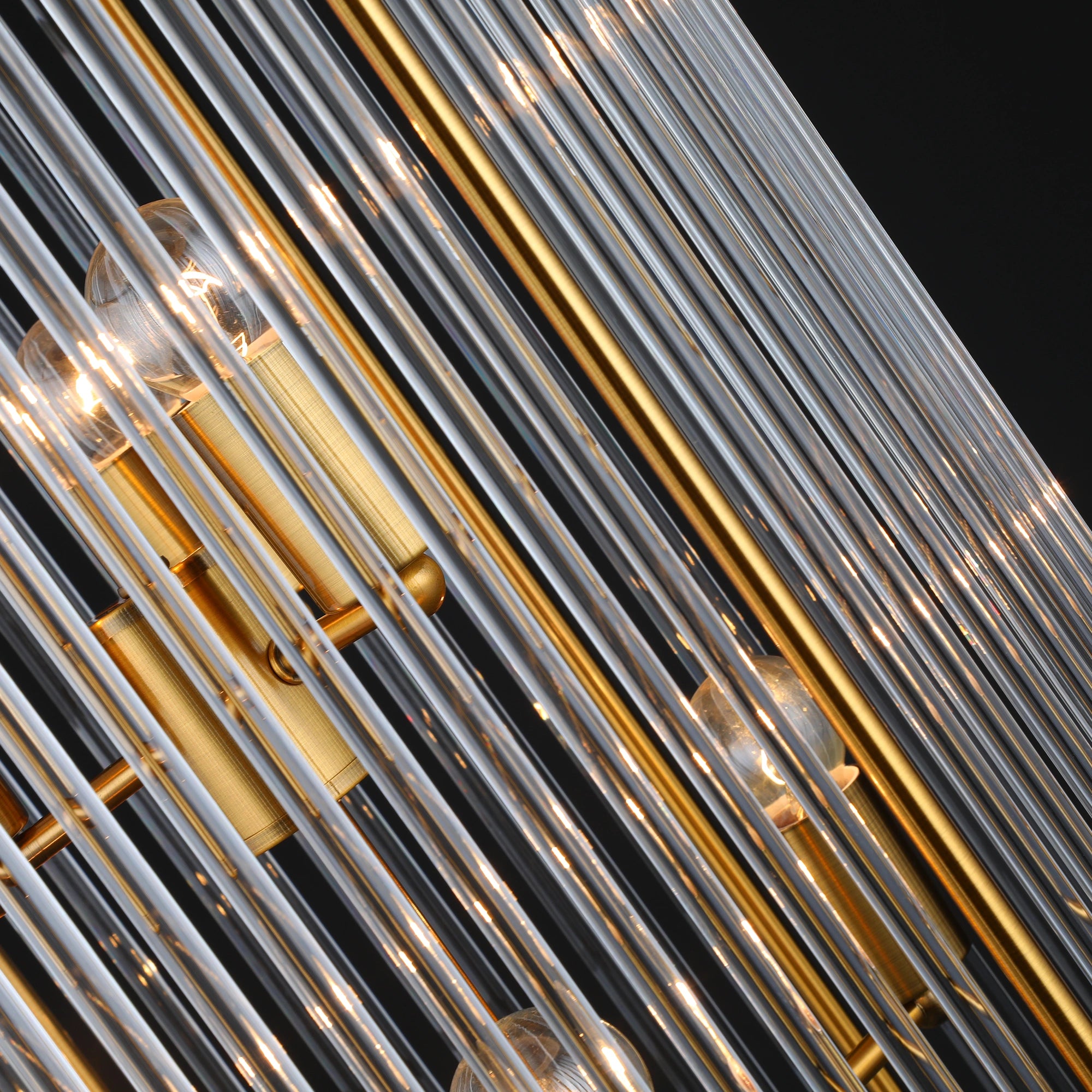 Aurelia Rods Contemporary Vertical Chandelier