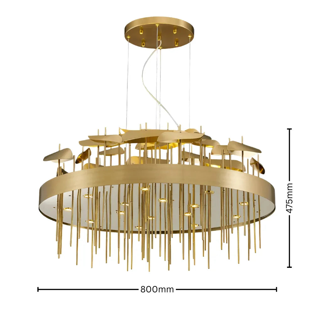 Aurora Bronze LED Chandelier