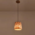 Bark Aura Rustic Wood-look Pendant Light