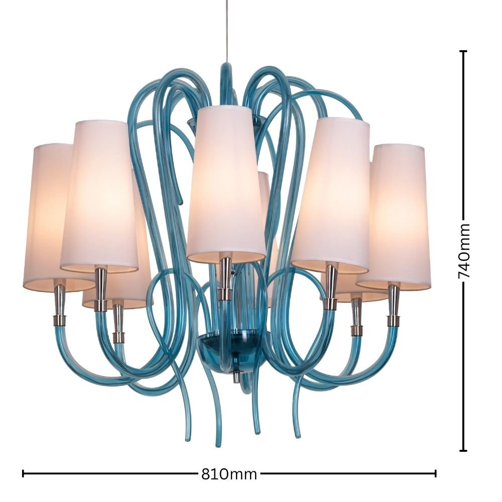 Blue Wave Modern Chandelier