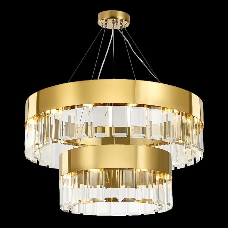 Brayerd Double Layered Glass Chandelier