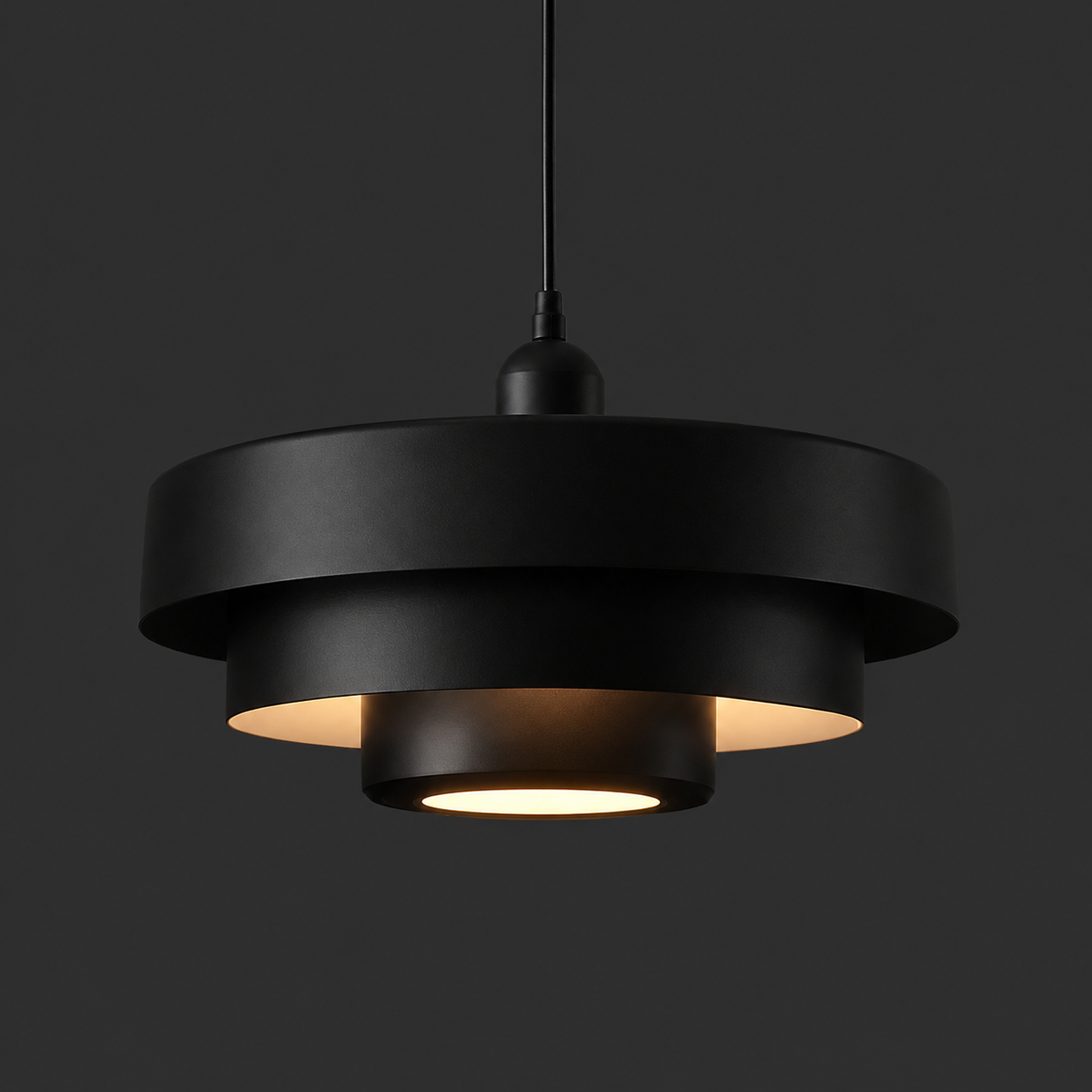 OrbitLayer Modern Black Pendant Light
