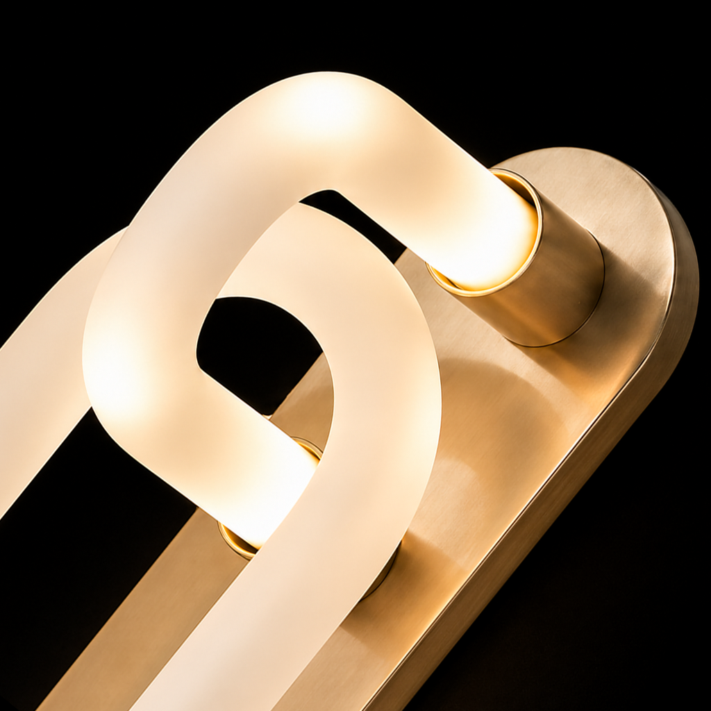 Sculpted Ties LED Wall Lamp