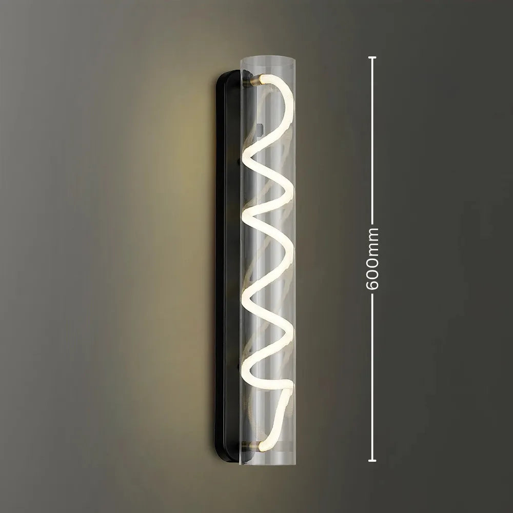 Cadence Vellum Spiral Wall Light