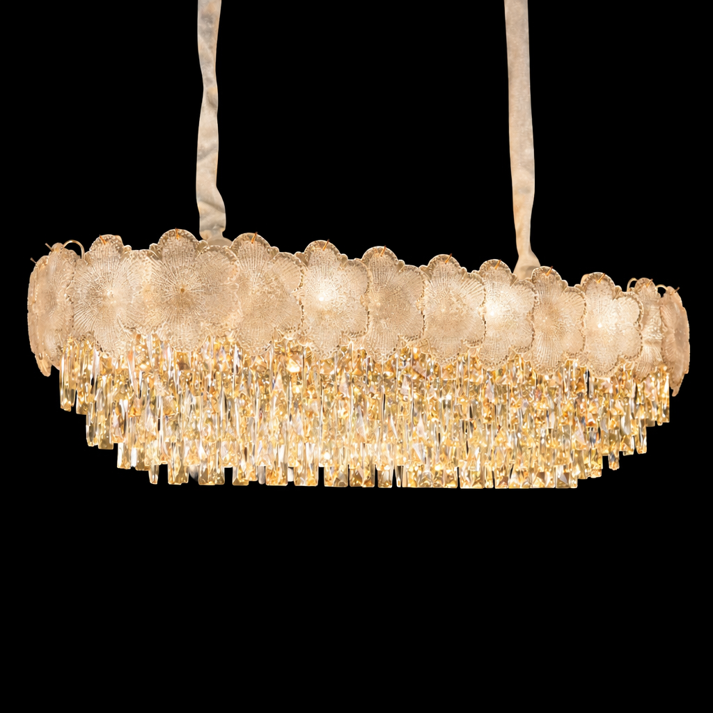 Elara Crystal Bloom Chandelier