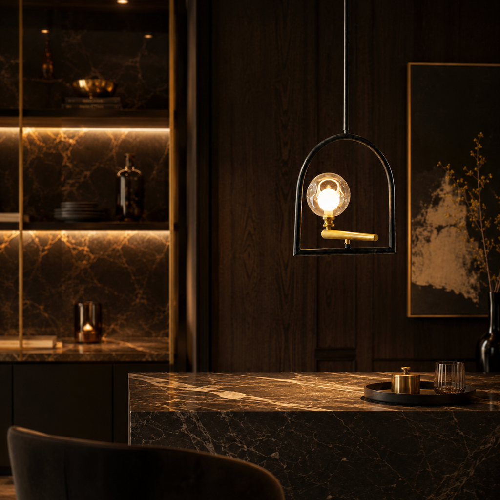 Halo Arc Pendant Light