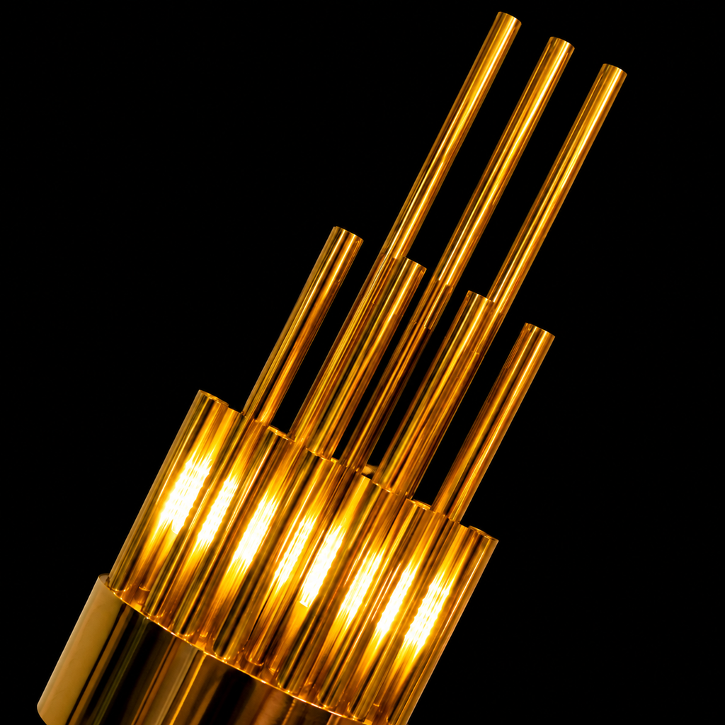 Aurora Cascade Gold Wall Light