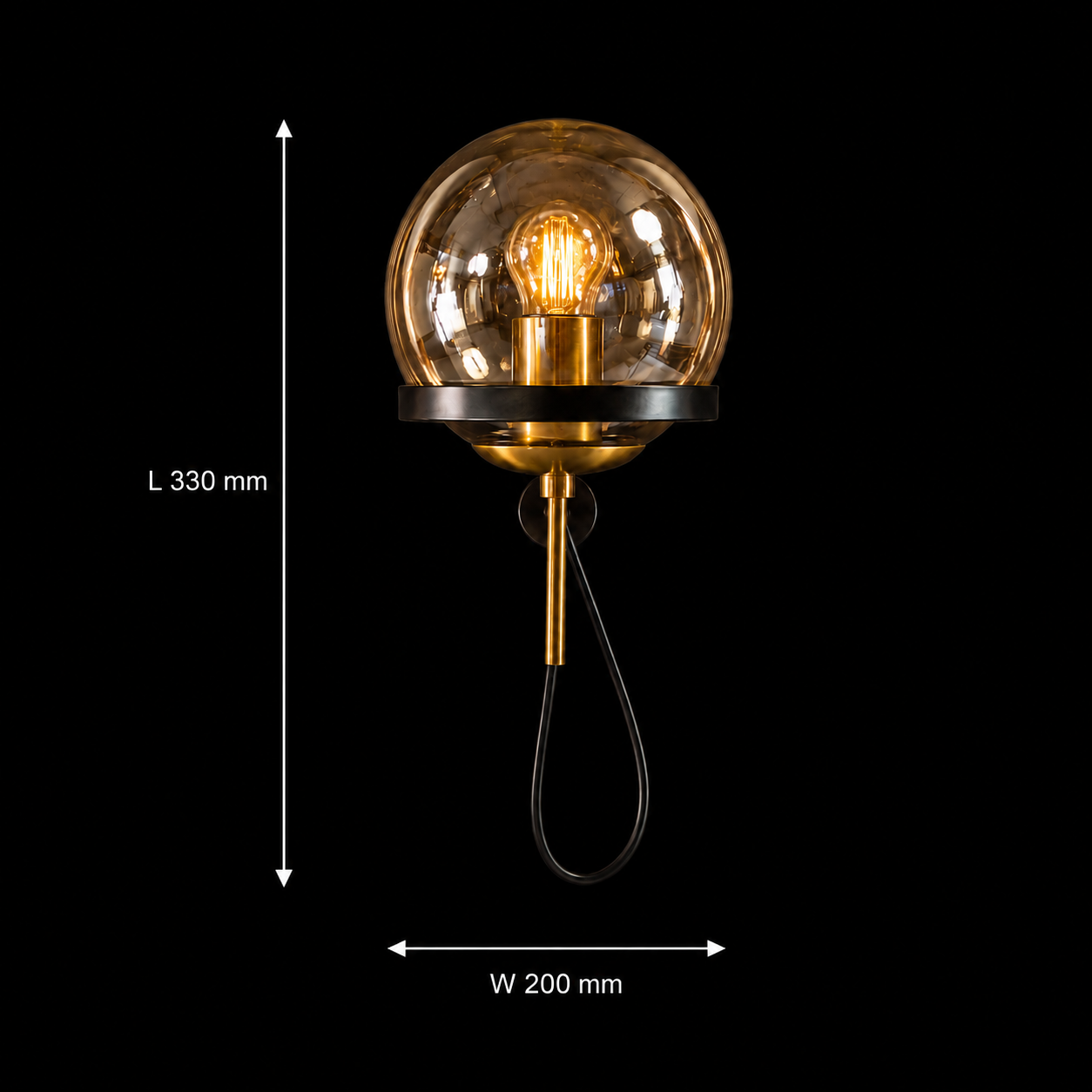 Vespera Halo Modern Luxury Sphere Wall Lamp