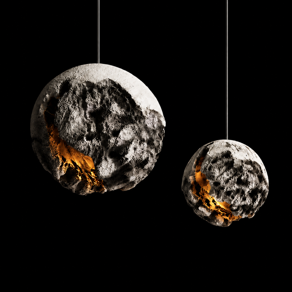 Molten Meteor Resin Pendant Light