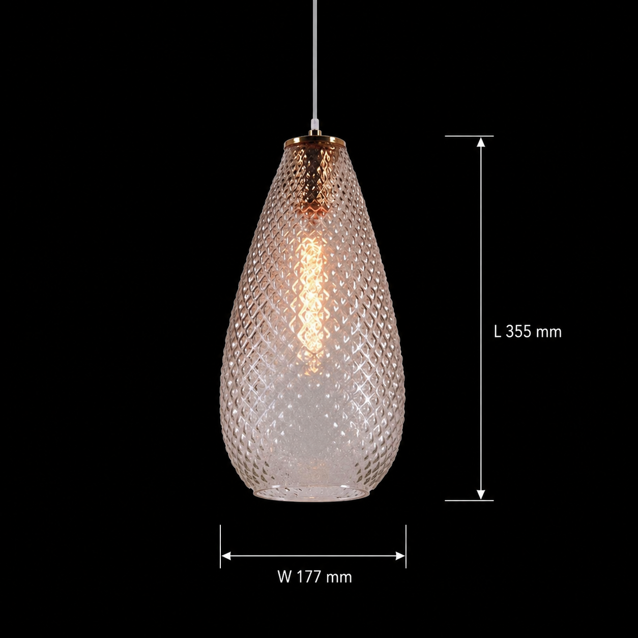 Amber Petals Pendant Lamp
