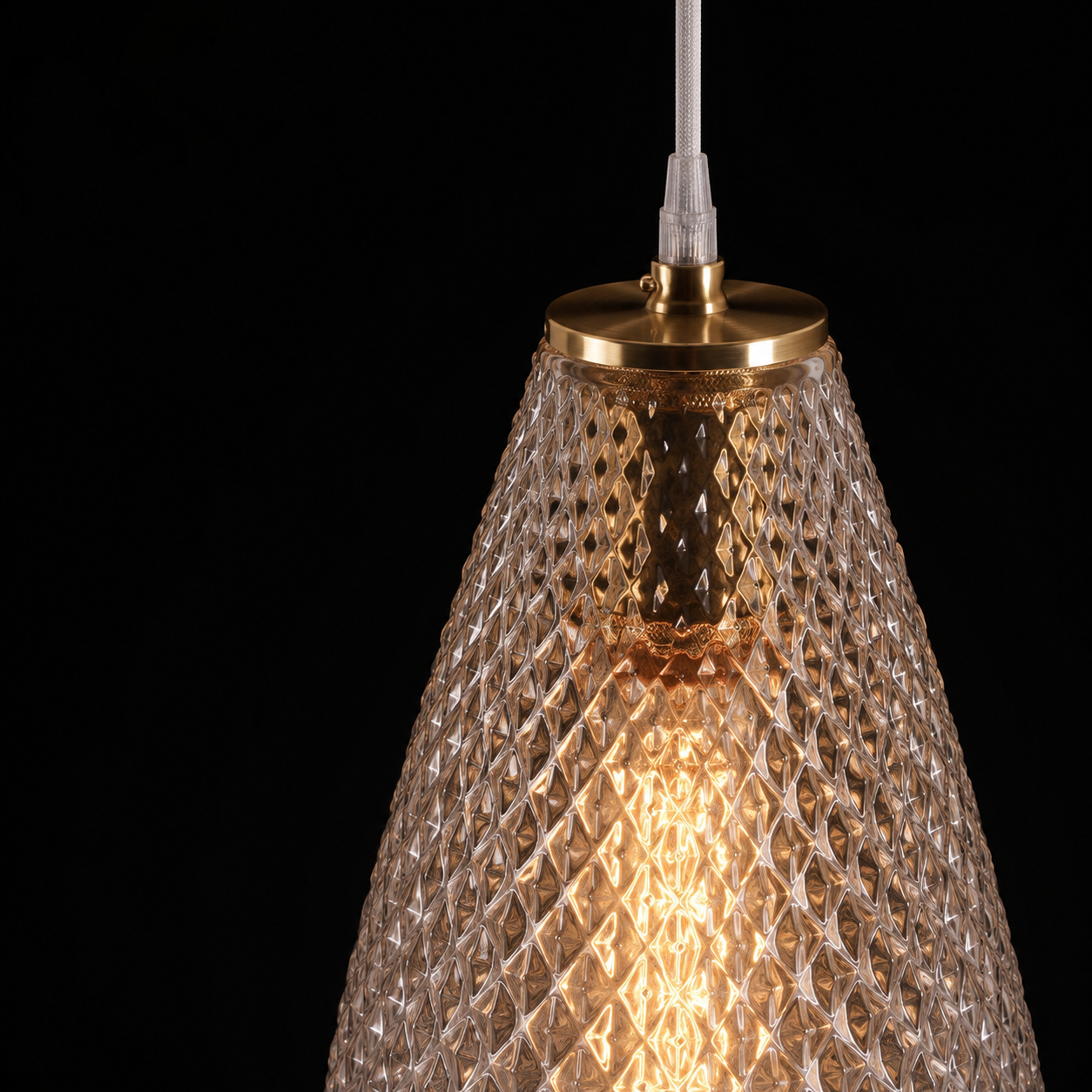 Amber Petals Pendant Lamp