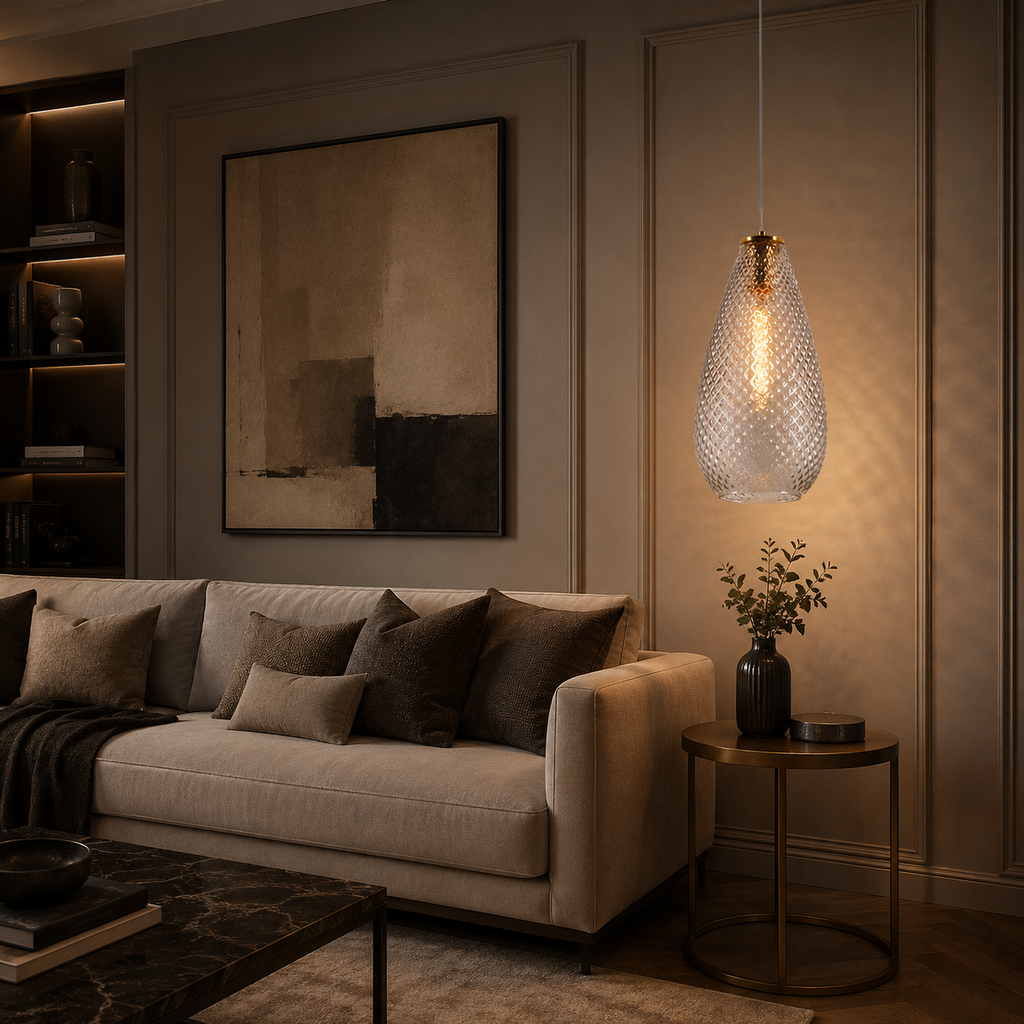 Amber Petals Pendant Lamp