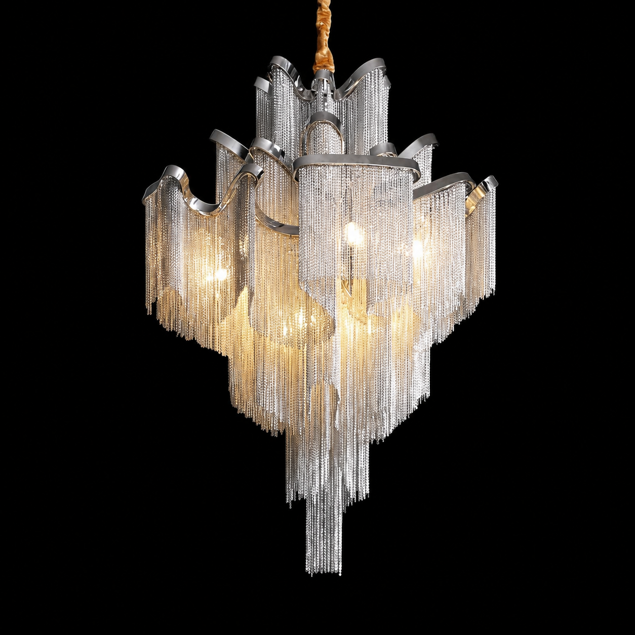 CelestiChic Silver Chandelier