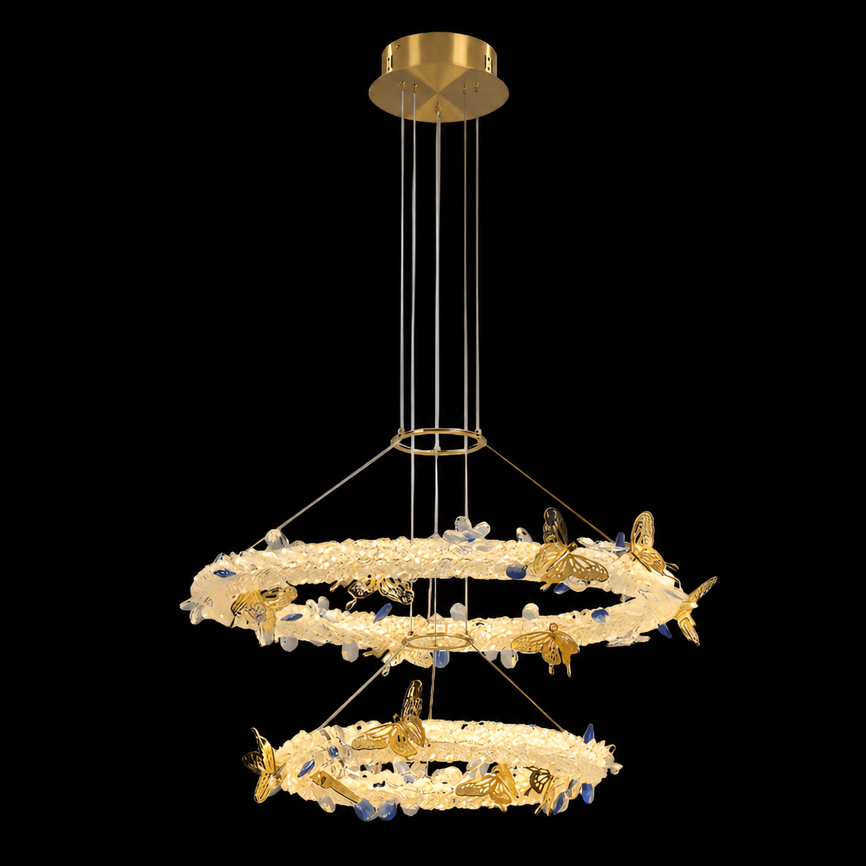 Heart Of Gold LED Chandelier