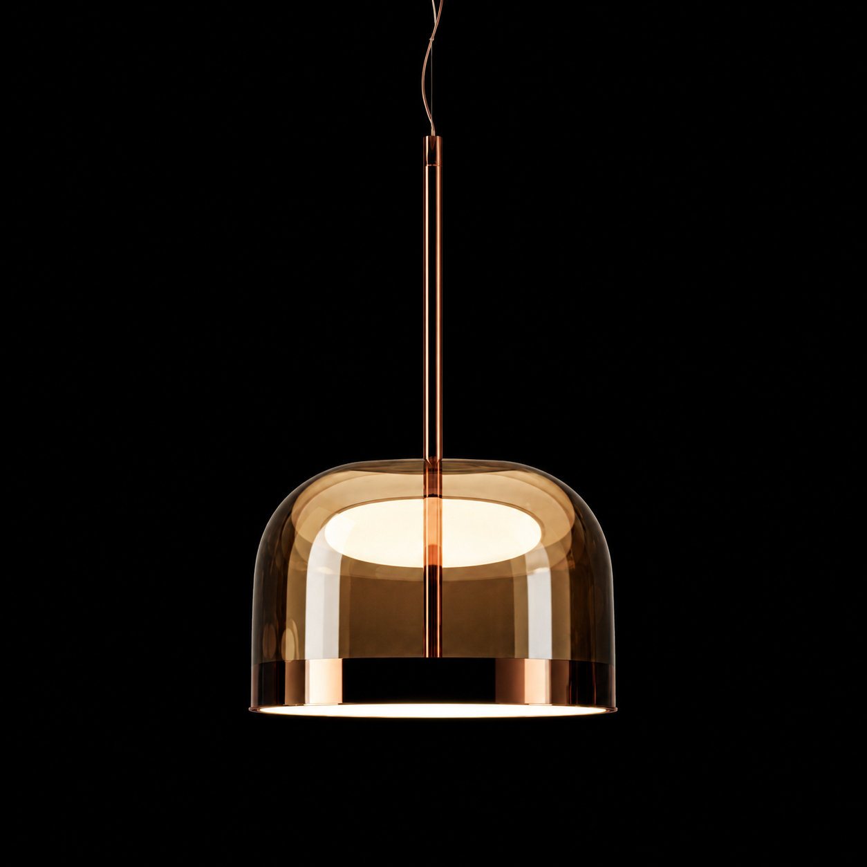 Pink Champagne Glass Pendant Lamp