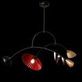 Kinetic Bloom Abstract Modern Chandelier