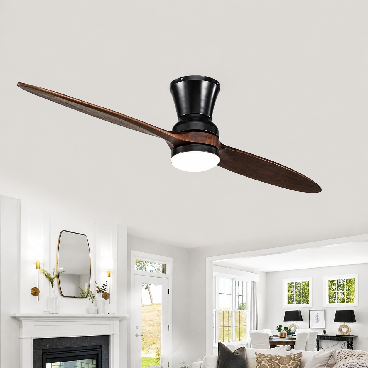 Mynah Under-light Ceiling Fan | 40W BLDC Motor | 1320mm | Metal Body