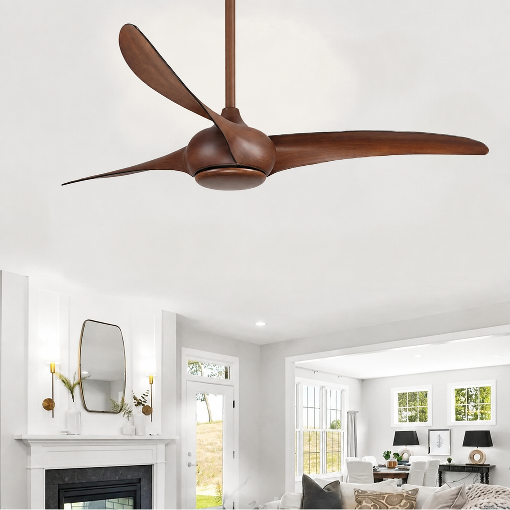Curlew Dark Brown Ceiling Fan | 50W BLDC Motor | 1320mm | Metal Body