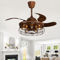 Hoatzin (With Lamp) Ceiling Fan | 38W BLDC Motor | 1220mm | Iron Body