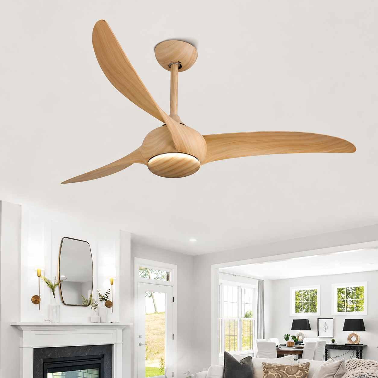 Curlew Pine Ceiling Fan | 50W BLDC Motor | 1320mm | Metal Body