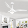 Curlew White Under-light Ceiling Fan | 50W BLDC Motor | 1320mm | Metal Body