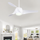 Woodpecker White Ceiling Fan | 50W BLDC Motor | 1320mm | Metal Body