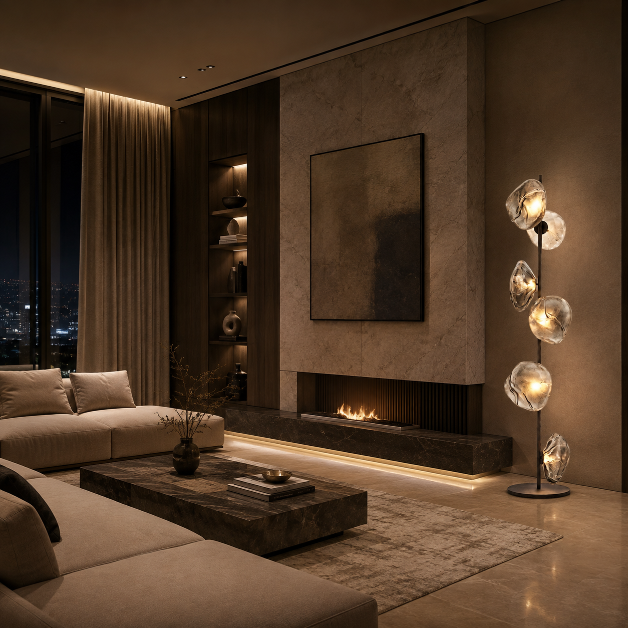 Clarissa (6 Head)LED Floor Lamp