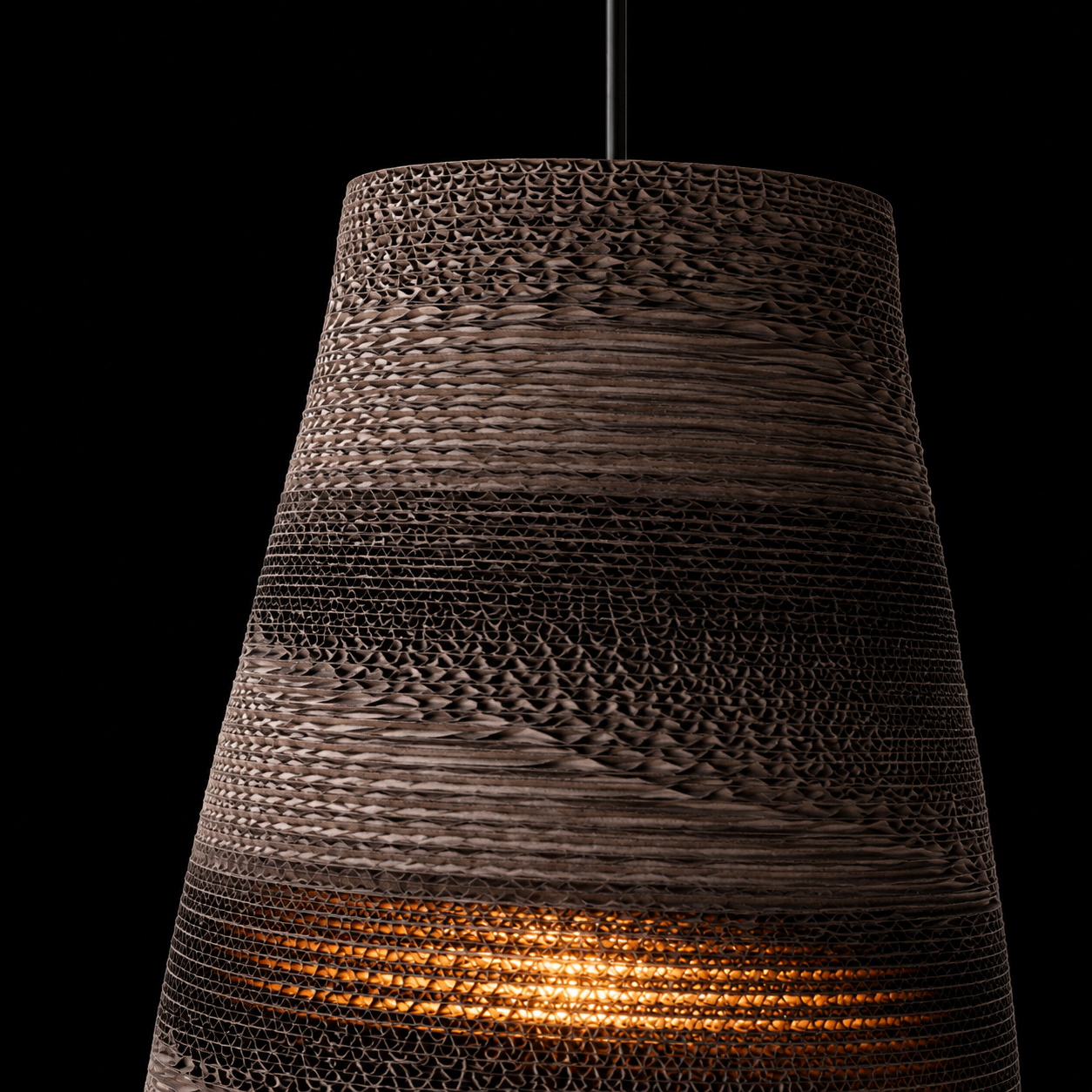 Textured Tall Pendant Light