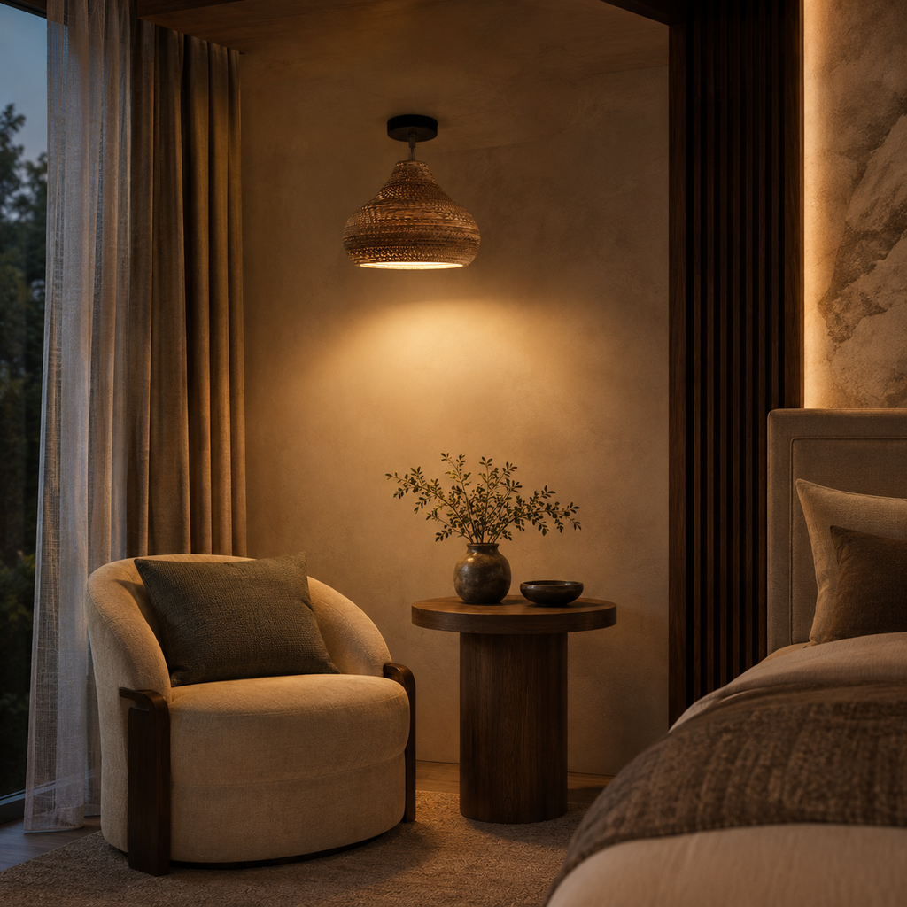 Natural Weave Pendant Light