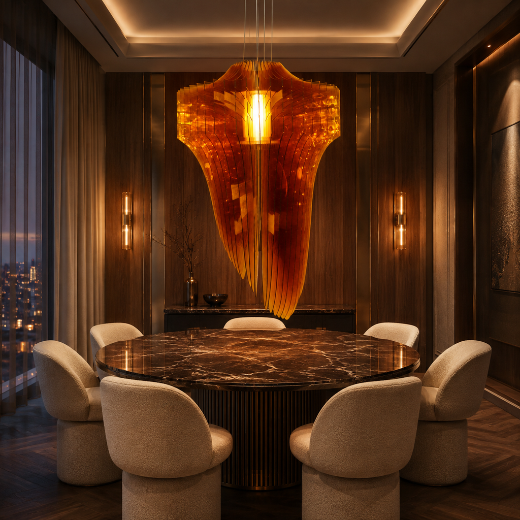 Golden Gleam Hanging Lamp