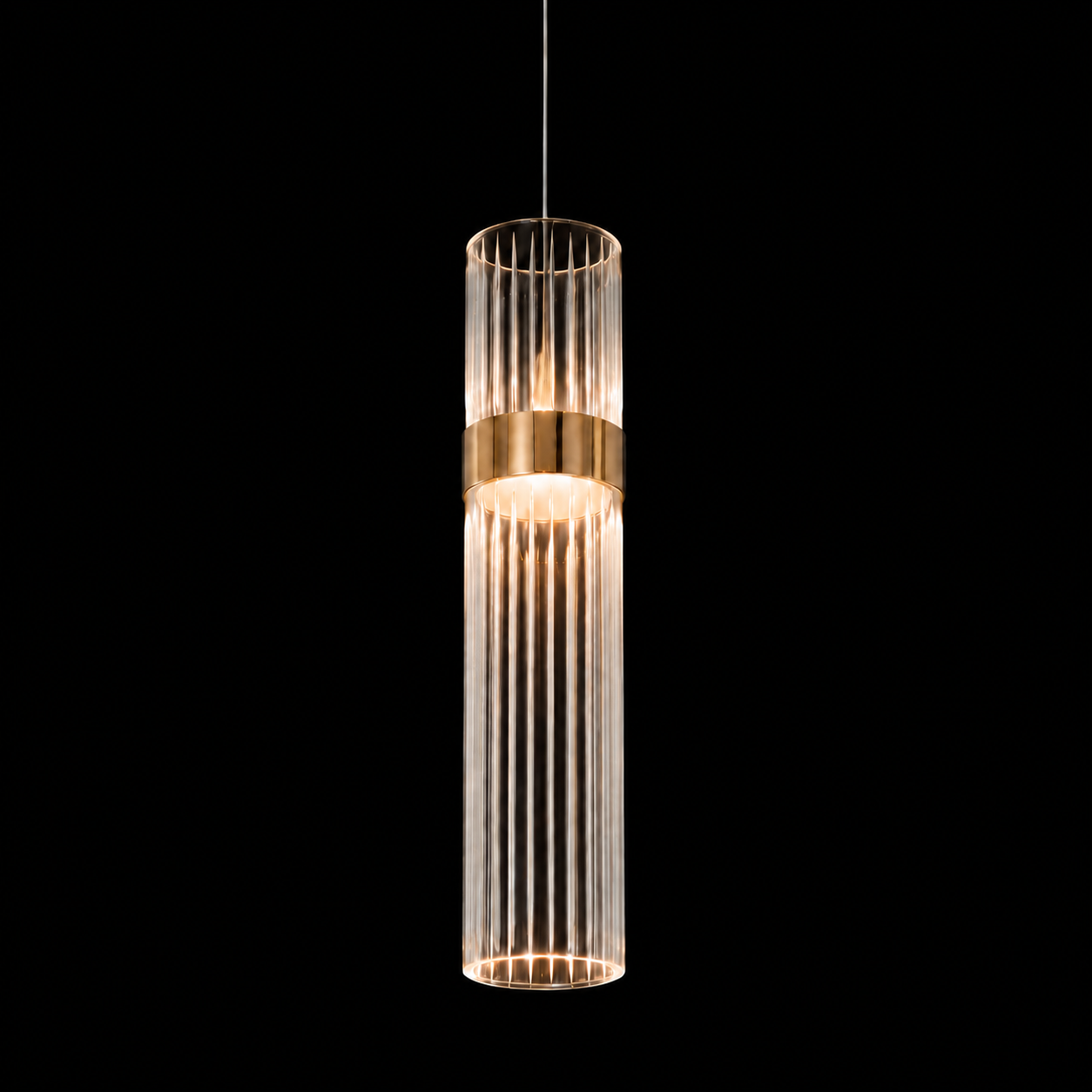 Prisma Fluted Glass Pendant Light