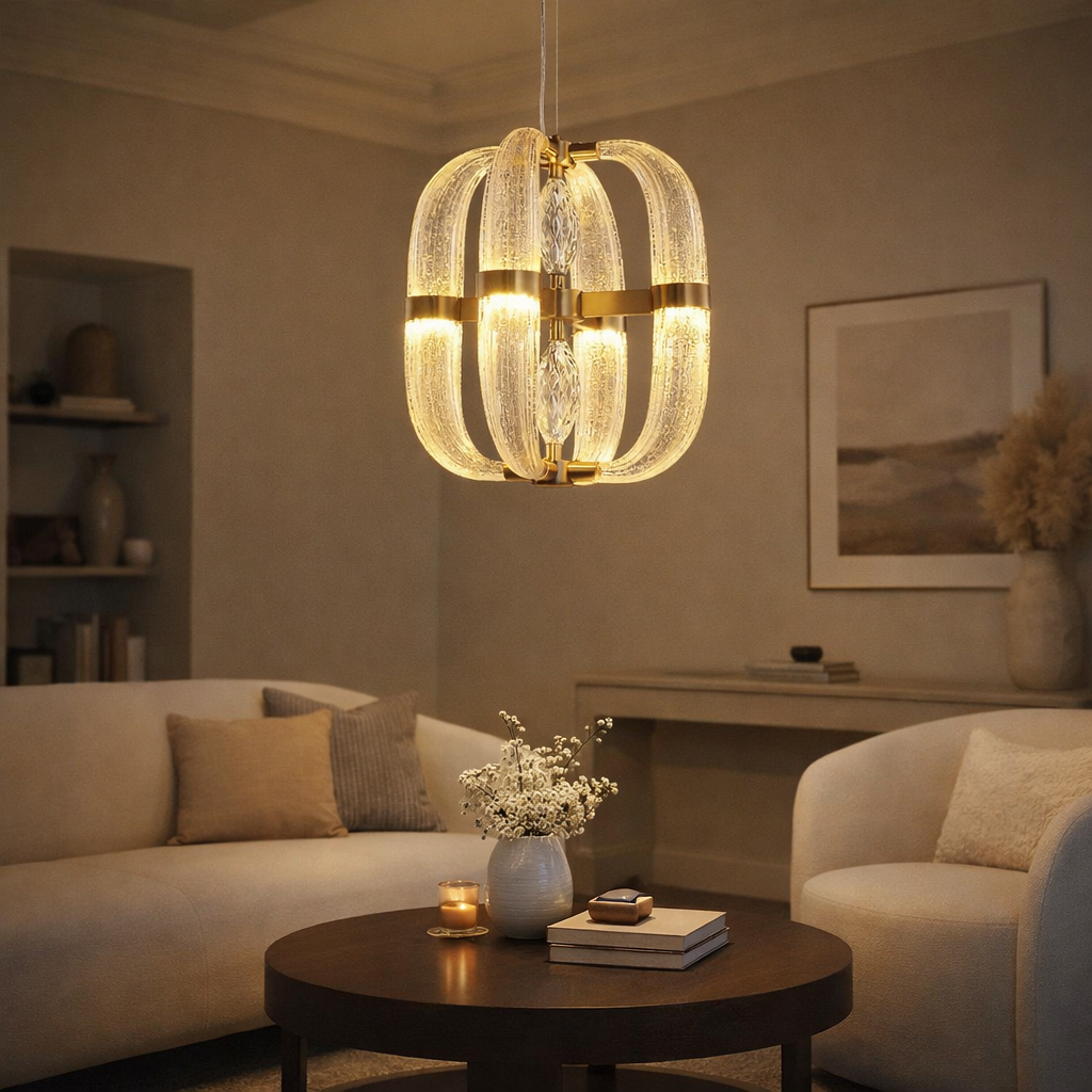 Halo Link Crystal Chandelier