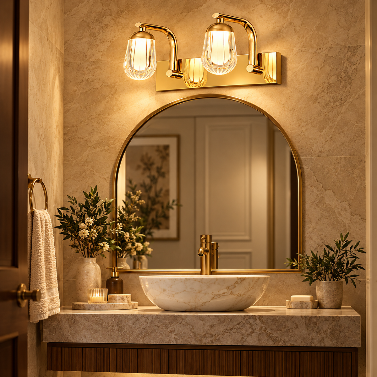 Aurum Glow Double Wall Lamp