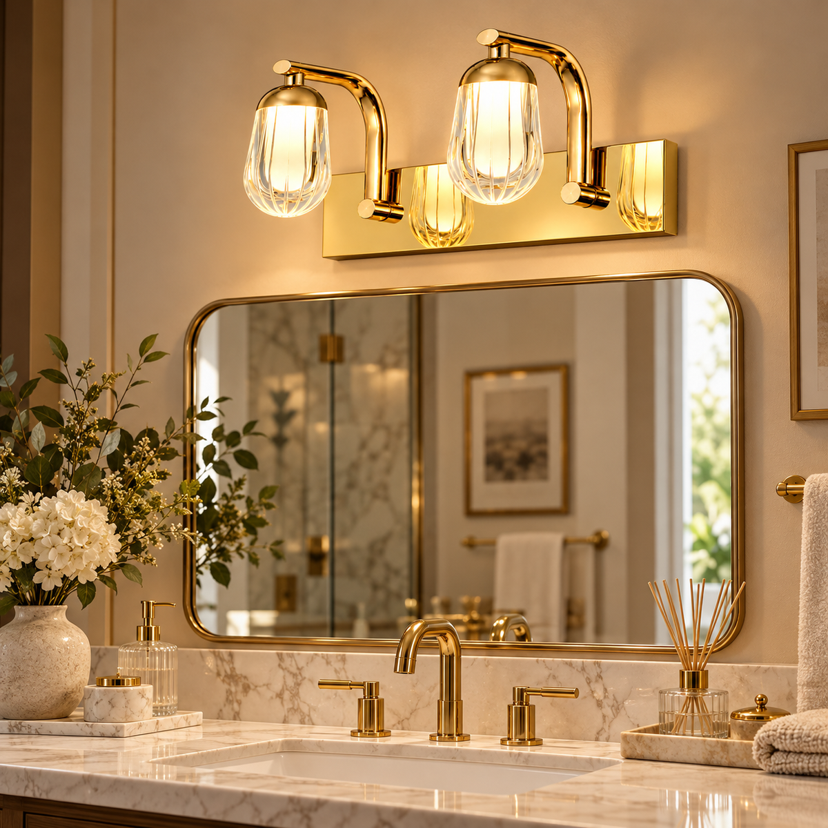 Aurum Glow Double Wall Lamp