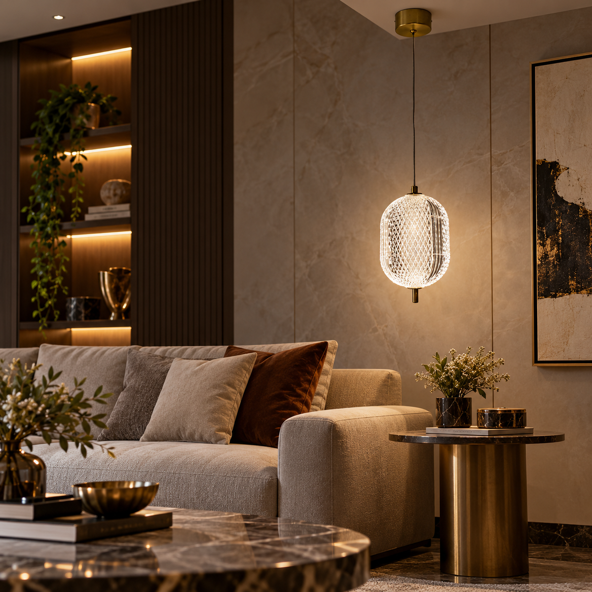 Liora Crystal Pendant Light