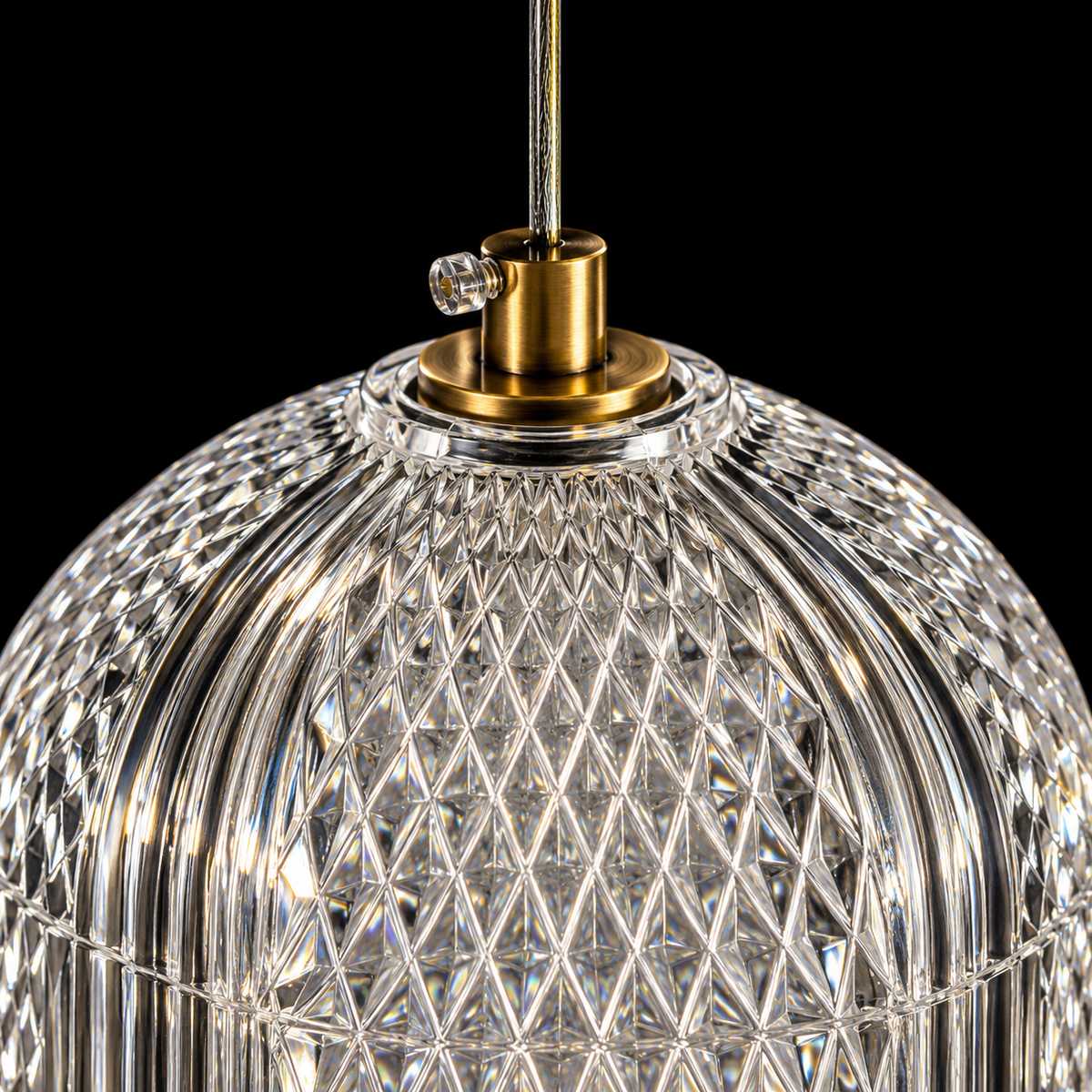 Elara Crystal Capsule Pendant Light