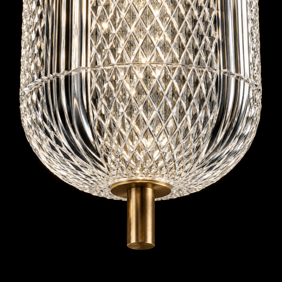 Elara Crystal Capsule Pendant Light