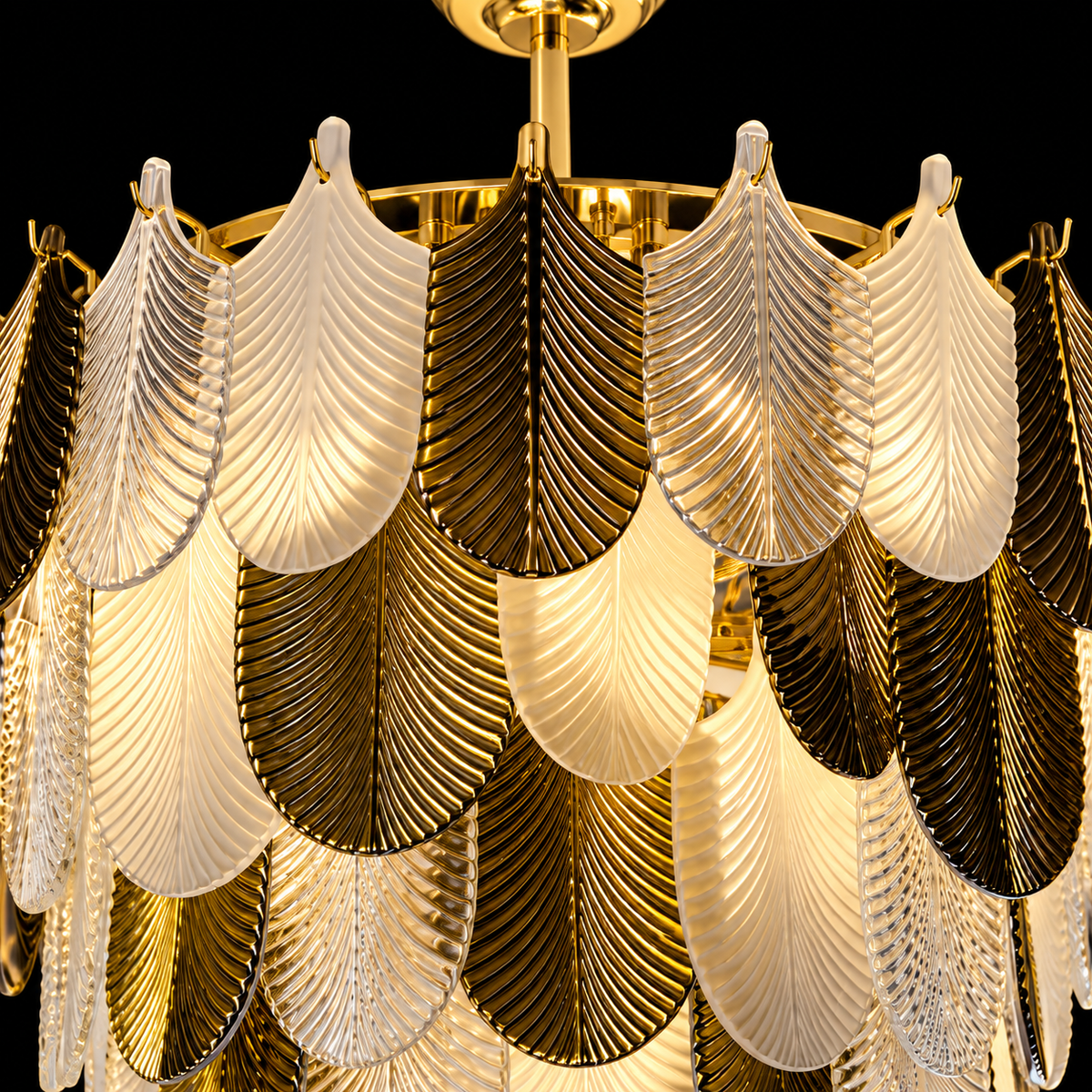 Aurelia Cascade Leaf Glass Chandelier